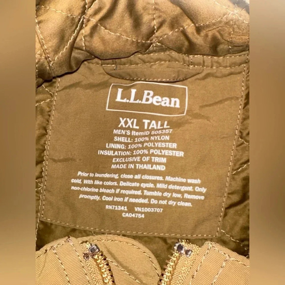 L.L. Bean Mountain Classic Anorak 1/2
Zip Pullover tan Men's Size XXL - Picture 3 of 6